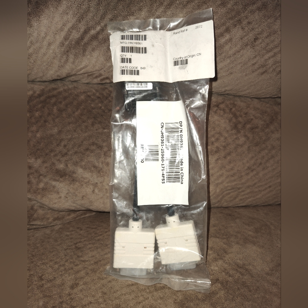 Dual DVI Cable Adapter for Radeon 512MB Video Graphics Card